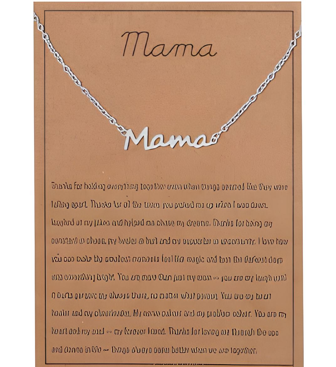 Silver Mama Necklace